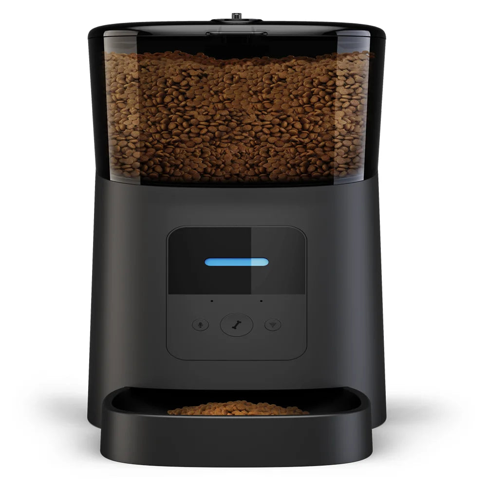 6L Smart Wi-Fi Enabled Automatic Pet Feeder for Cats and Dogs with App Timer and Large Capacity Food Dispenser
