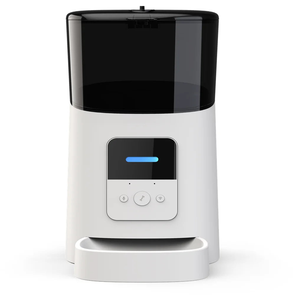 6L Smart Wi-Fi Enabled Automatic Pet Feeder for Cats and Dogs with App Timer and Large Capacity Food Dispenser